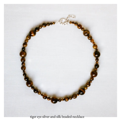 tiger eye fitted necklace