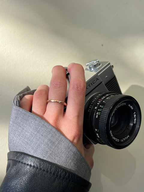 limited edition 18k rose gold and 5 lab-grown diamonds ring