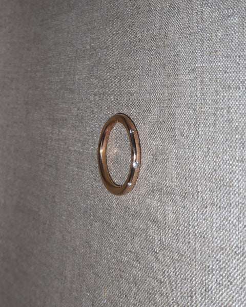 limited edition 18k rose gold and 5 lab-grown diamonds ring