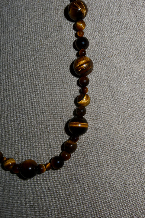 tiger eye fitted necklace