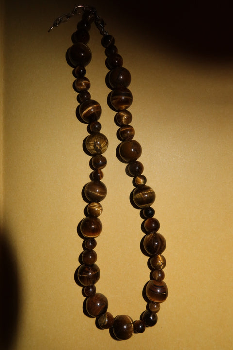 tiger eye fitted necklace