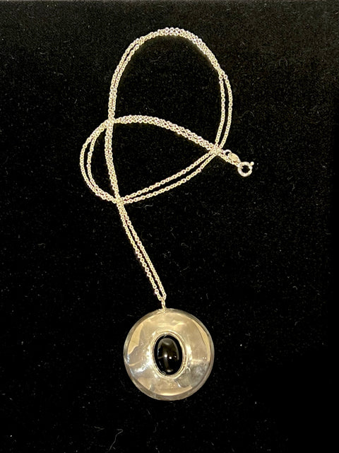 black onyx pendant