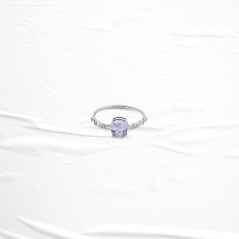 lilac sapphire ring