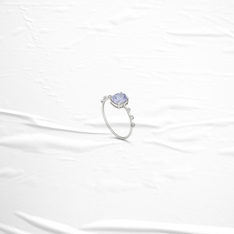 lilac sapphire ring